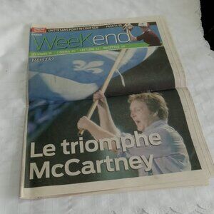 Le Journal de Québec, Saturday, July 26, 2008, “McCartney's triumph”, in French